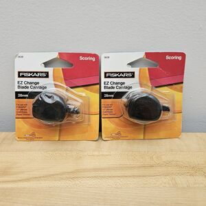 LOT 2 Fiskars EZ Change 28mm Paper Cutter Cartridge Blade 9638 Scoring 12" Craft